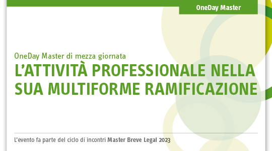 Immagine Attività professionale nella sua multiforme ramificazione | Euroconference